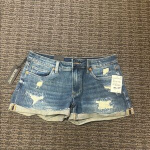 Abercrombie & Fitch Blue Jean Shorts Distressed Cut-Off Style